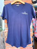 BSS Womens Got The Goods Embroidered Vneck Tees