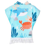 Earth Nymph Baby Boys Towel Cape- Oceanic