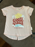 Girls T Good Vibes Floral BI & NB