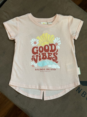 Girls T Good Vibes Floral BI