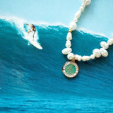 Get Back St. Christopher Moonlit Drift Beaded Choker