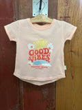 Girls T Good Vibes Floral BI & NB