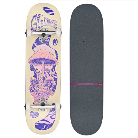 Globe 8.5" G1 Mind Expansion Skateboard - Off-White/Purple