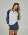Salty Crew Womens Gone Salin Crew- Indigo