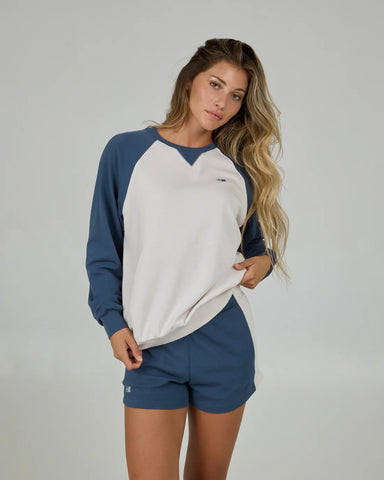 Salty Crew Womens Gone Salin Crew- Indigo