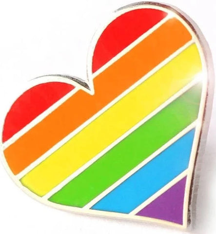 Gypsy Rose LGBTQ+ Rainbow Heart Lapel Pin