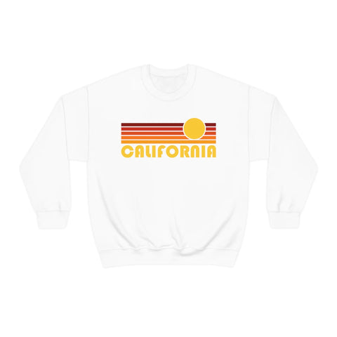 HEY MOUNTAINS! Cali Retro Sunset Crewneck Sweatshirts