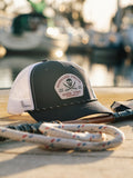 Haggard Pirate Badged Retro Trucker Hat- Navy