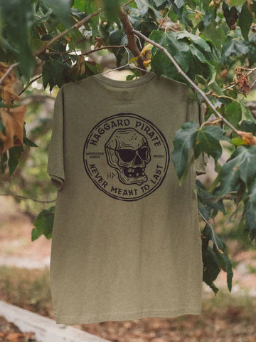 Haggard Pirate Never Meant S/S Tee - Light Olive Heather