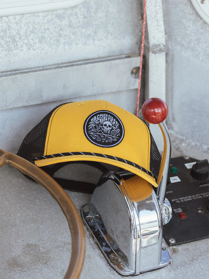 Haggard Pirate Oasis Retro Trucker Hat- Vintage Gold