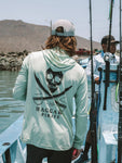 Haggard Pirate Skulled UV Hooded L/S- Sage