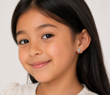 Jax Kelly Cowboy Boots Enamel Flat Back Kids Earrings