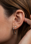 Jax Kelly Large Rectangle Hoop Earrings
