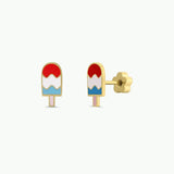 Jax Kelly Popsicle Enamel Flat Back Kids Earrings
