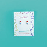 Jax Kelly Popsicle Enamel Flat Back Kids Earrings