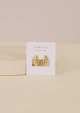 Jax Kelly Small Channel Gold Hoop Earrings