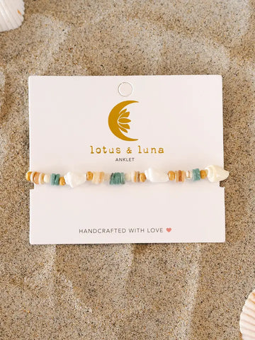 Lotus & Luna Beachcomber Shell Anklet