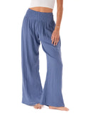 Lotus and Luna Wide-Leg Cotton Pants