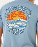 Rip Curl Mens Hazey Days Tee- Faded Denim