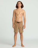 Volcom Mens Center Trunks - Coconut Shell