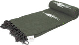 West Path Olive Green Baja Thunderbird Blanket