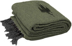 West Path Olive Green Baja Thunderbird Blanket