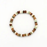 Pineapple Island Kids Mini Laut Turquoise and Wood Beaded Bracelet