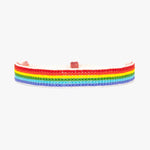 Pura Vida Woven Rainbow Seed Bead Bracelet