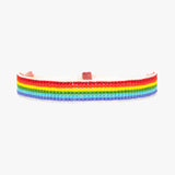 Pura Vida Woven Rainbow Seed Bead Bracelet