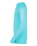ROXY Big Girls Whole Hearted L/S Rashguard - Blue Radiance