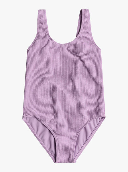 swimsuit Roxy Love Is Big One Piece - WBB8/Bright White Mahe Rg S - girl´s