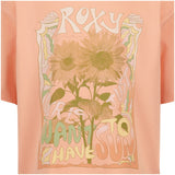 ROXY Girls Sunshine Oversized S/S  - Coral Pink