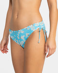 ROXY PT Beach Classics Hipster Ties Bikini Bottom- Maui Blue Margarita