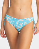 ROXY PT Beach Classics Hipster Ties Bikini Bottom- Maui Blue Margarita