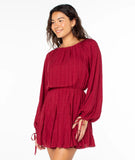 ROXY Women Sunseeker Mini Dress- Biking Red