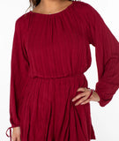 ROXY Women Sunseeker Mini Dress- Biking Red