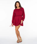 ROXY Women Sunseeker Mini Dress- Biking Red