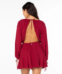 ROXY Women Sunseeker Mini Dress- Biking Red