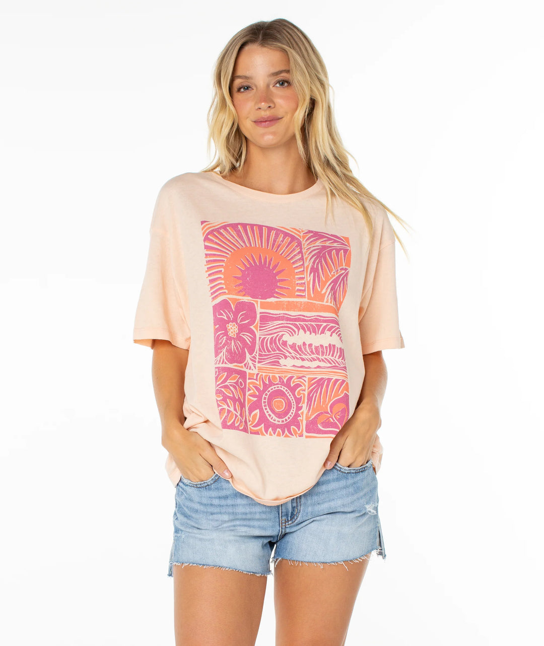 Shop Roxy Moon Magic Backpack In Evening Primrose Rave Wave - Fast