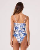 ROXY Womens Breezy Does It Bandeau One Piece Mod Swimsuit