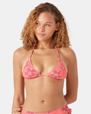 ROXY Womens Garden Twirl Tiki Triangle Bikini Top