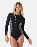 ROXY Womens Geo Flower L/S Surf Suit
