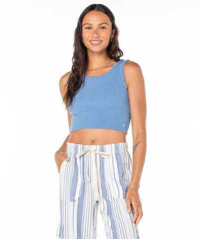 ROXY Womens Good Keepsake Fitted Crop Tank Top - BNQ