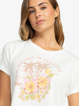 ROXY Womens Hibiscus Paradise Cropped Tee