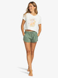 ROXY Womens Hibiscus Paradise Cropped Tee