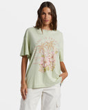 ROXY Womens Hibiscus Paradise Oversized BF Tee