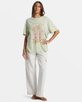 ROXY Womens Hibiscus Paradise Oversized BF Tee