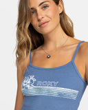 ROXY Womens Hibiscus Stripe Dive In Cropped Tank