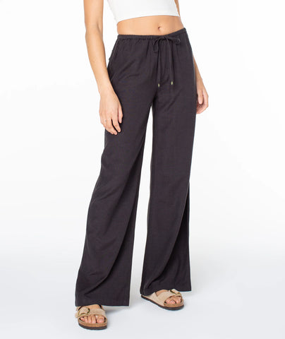 ROXY Womens Iyla Wide Leg Pants- Phantom