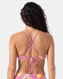 ROXY Womens La Palma Athletic Triangle Bikini Top
